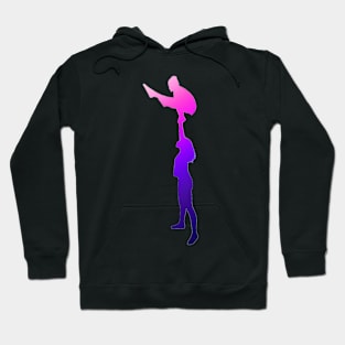 A women’s pair doing high straddle Hoodie